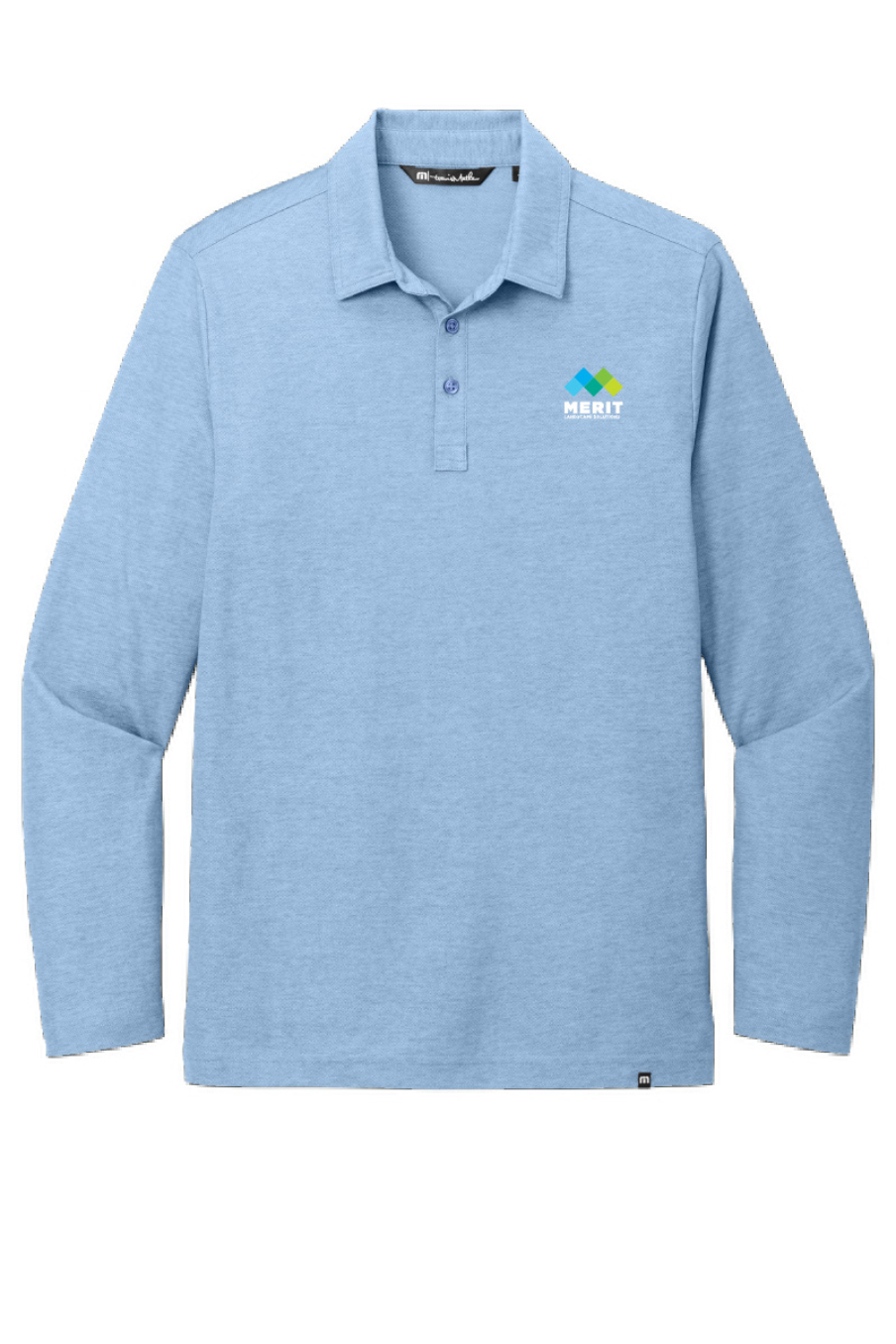 Merit Texas - TravisMathew Oceanside Heather Long Sleeve Polo - TM1MZ343