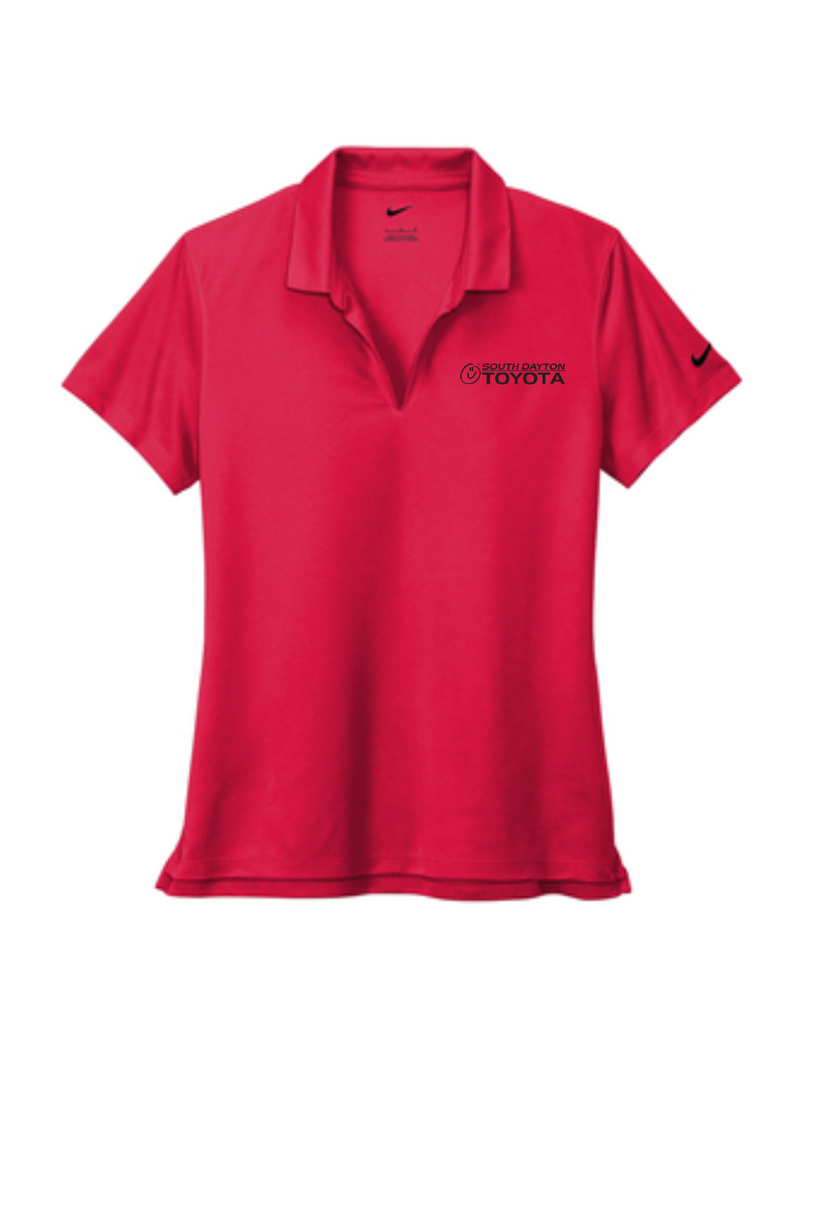 South Dayton Toyota – Nike Ladies Dri-FIT Micro Pique 2.0 Polo NKDC1991 (All Black Logo)