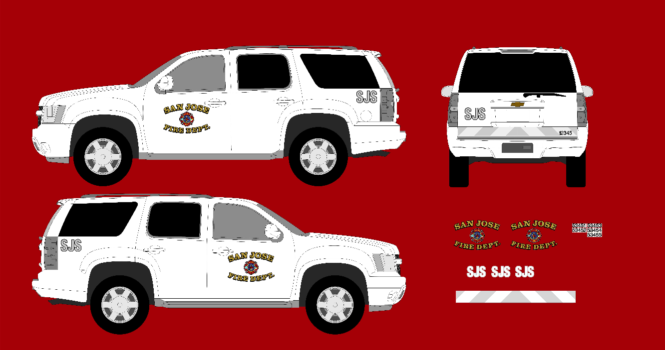 SAN JOSE FIRE PRINTED FILL GRAPHICS KIT