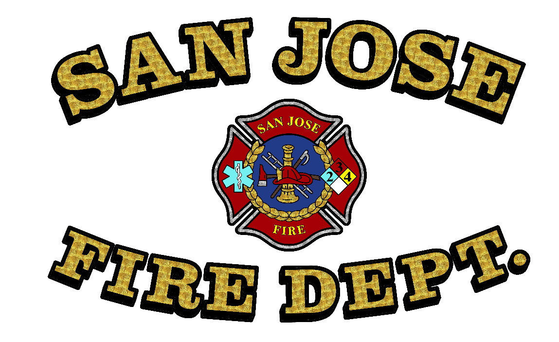 SAN JOSE FIRE PRINTED DOOR LOGO