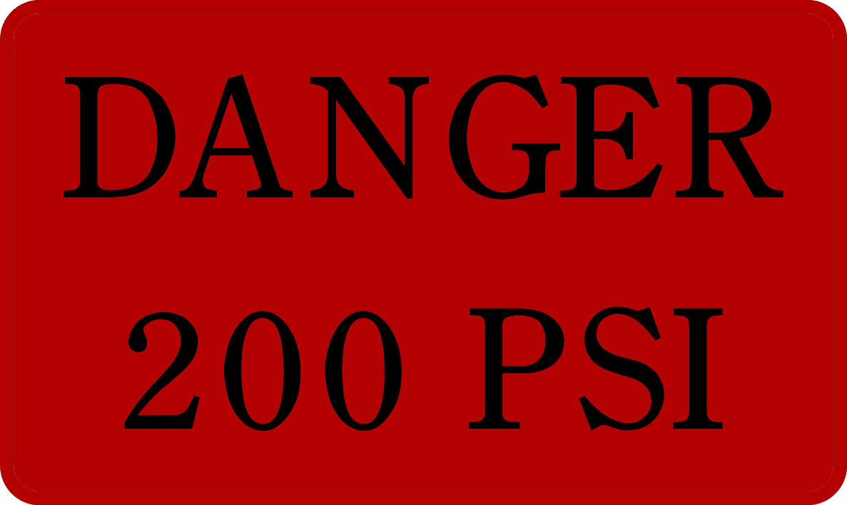 SKU: #19 DANGER 200 PSI