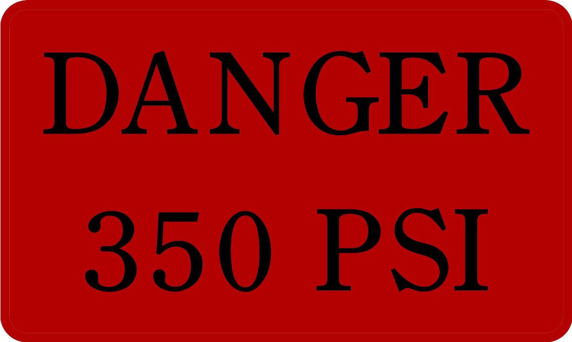 SKU: #20 DANGER 350 PSI