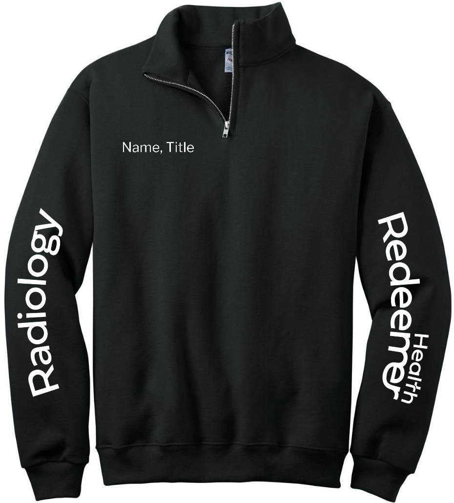 1/4 Zip Sweatshirt - Black