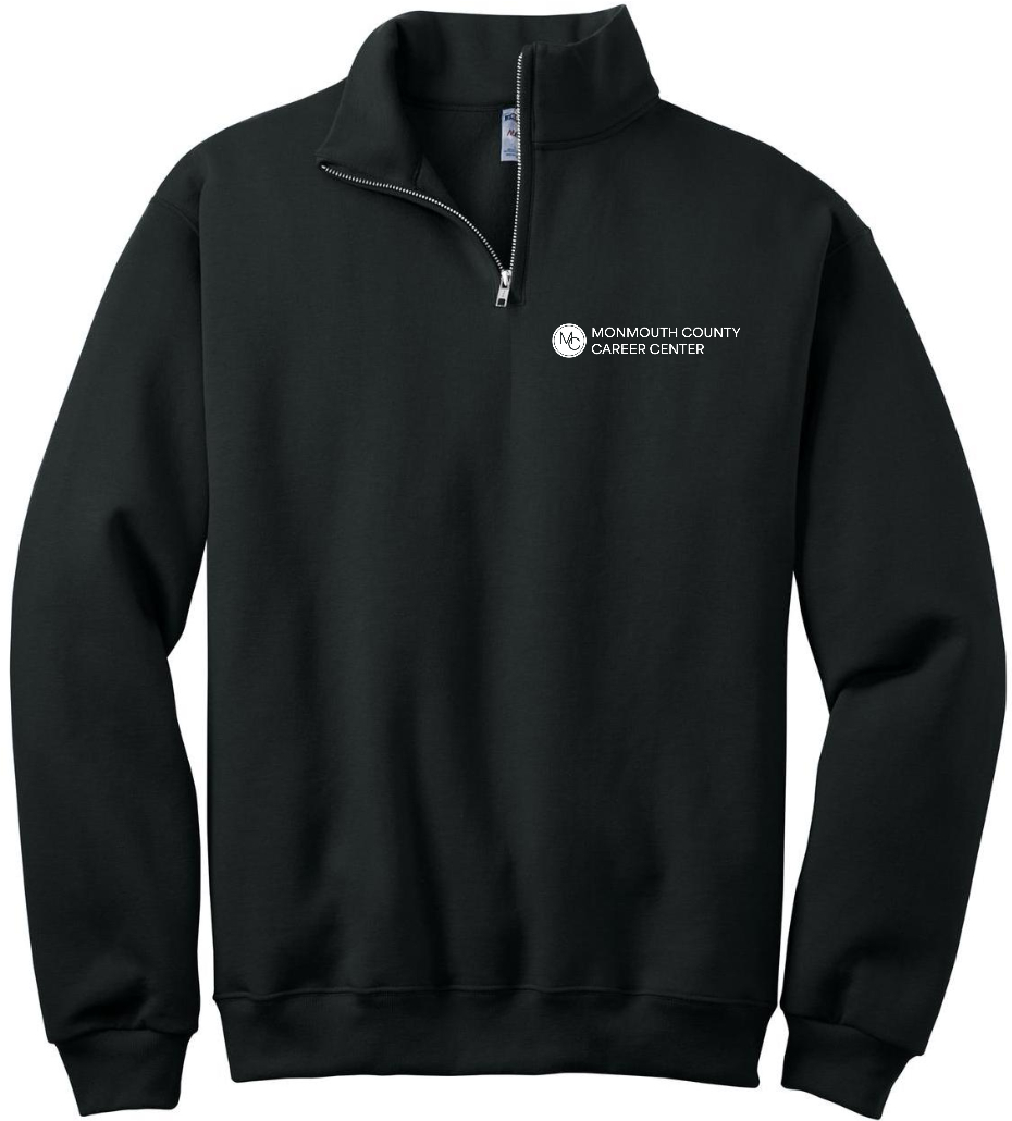 Nublend 1/4 Zip Text - Wht Ink