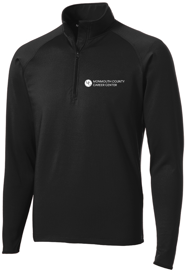 SportWick 1/4 Zip Text - Wht Ink