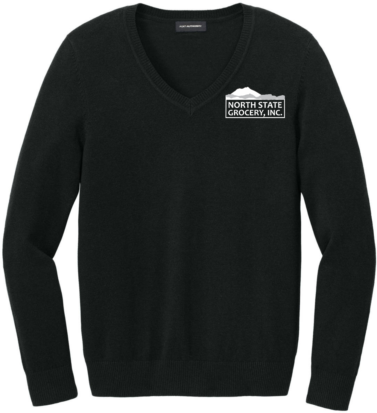 North State Grocery; LADIES V-NECK SWEATER. LSW2850