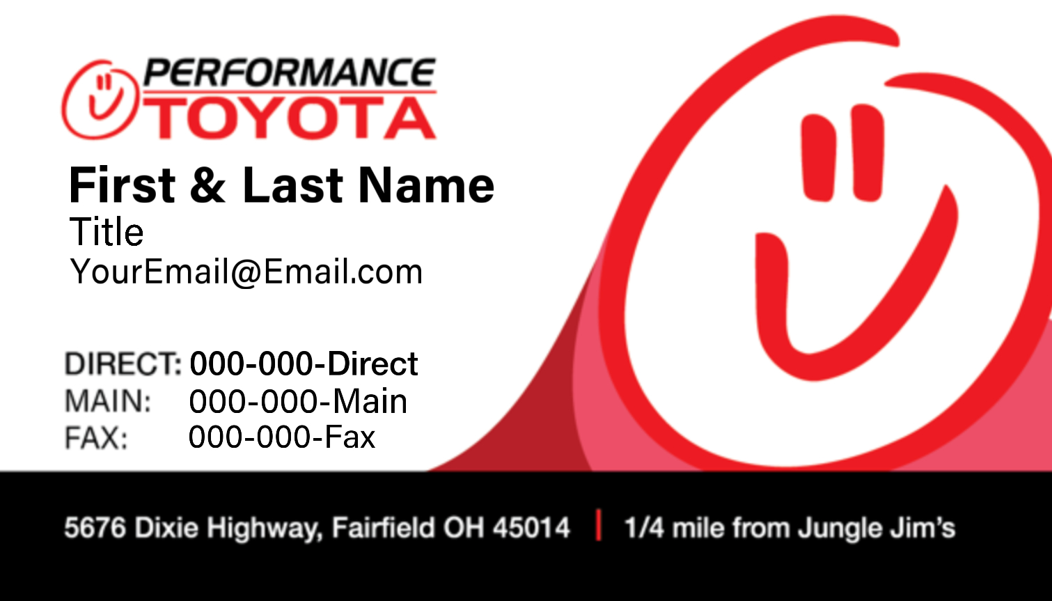 Performance Toyota – Business Cards