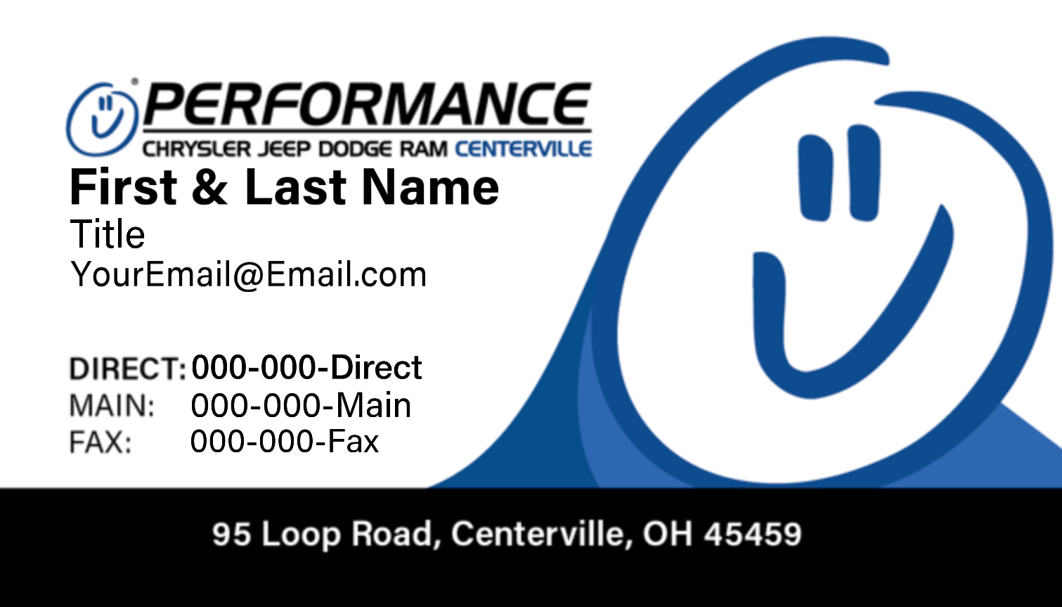 Performance CJDR – Business Cards