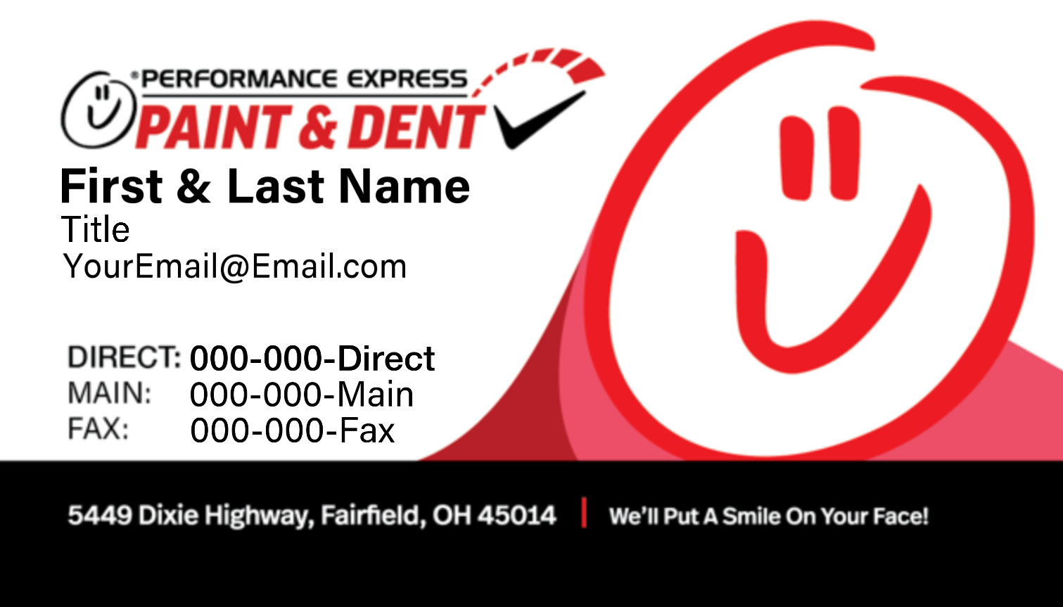 Performance Paint & Dent – Business Cards