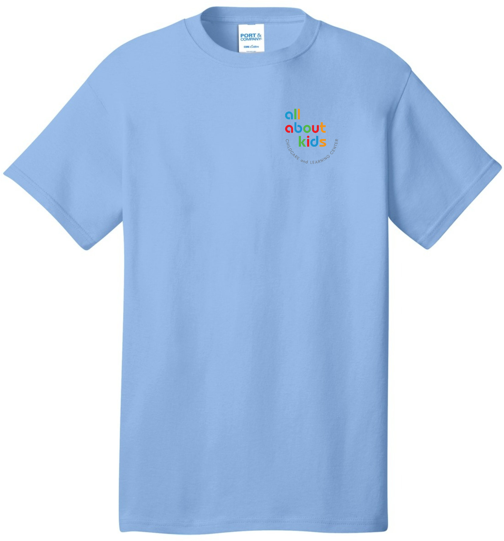 Port & Company® Core Cotton Tee – PC54 (Grey Left Chest Logo)
