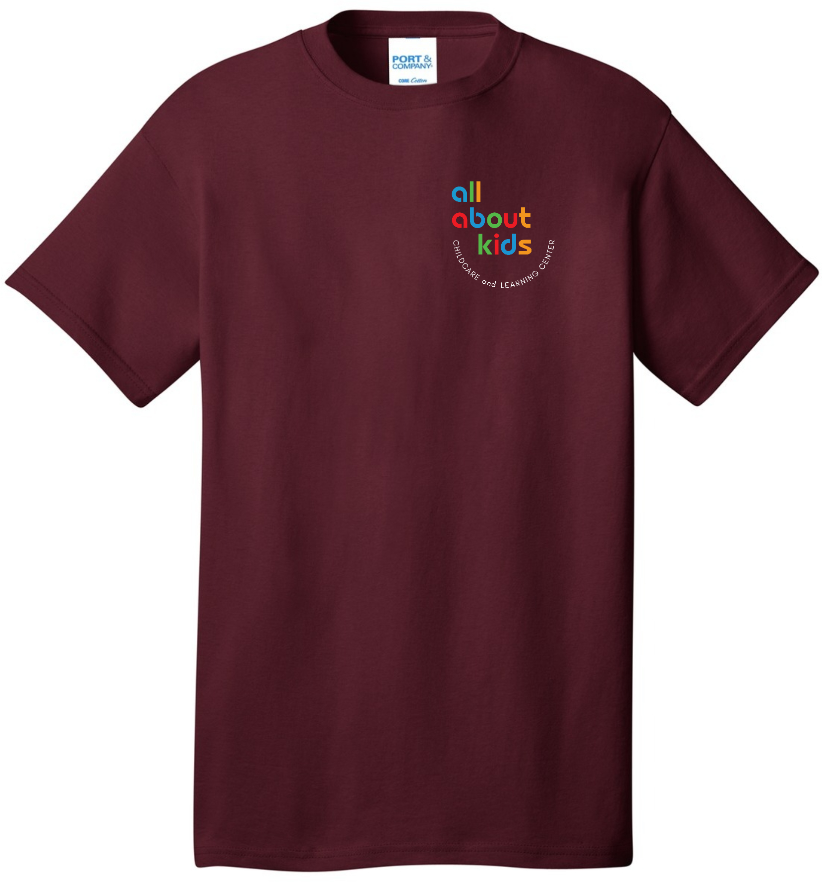 Port & Company® Core Cotton Tee – PC54 (White Logo Left Chest)