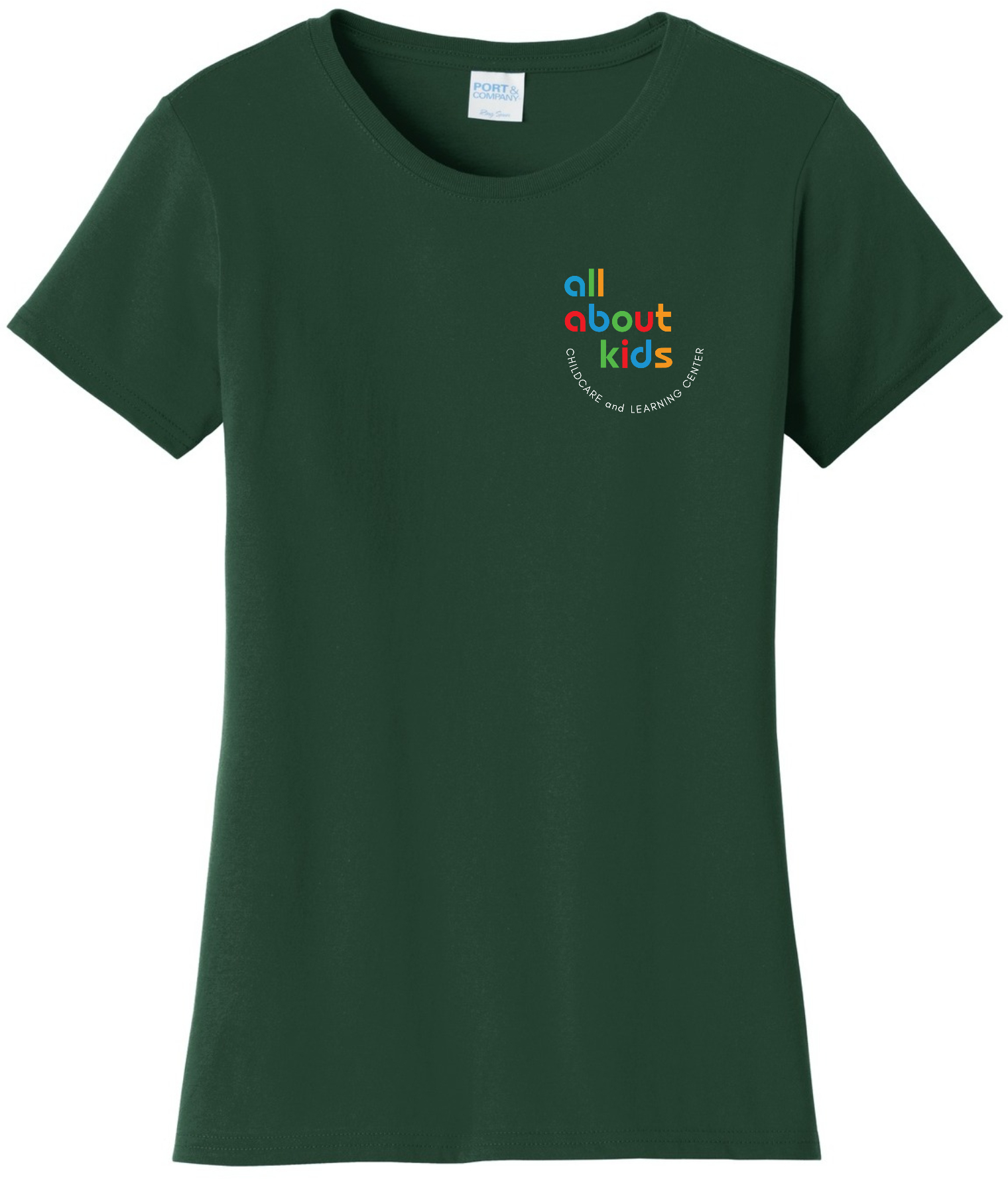 Port & Company® Ladies Fan Favorite™ Tee – LPC450 (White Logo Left Chest)