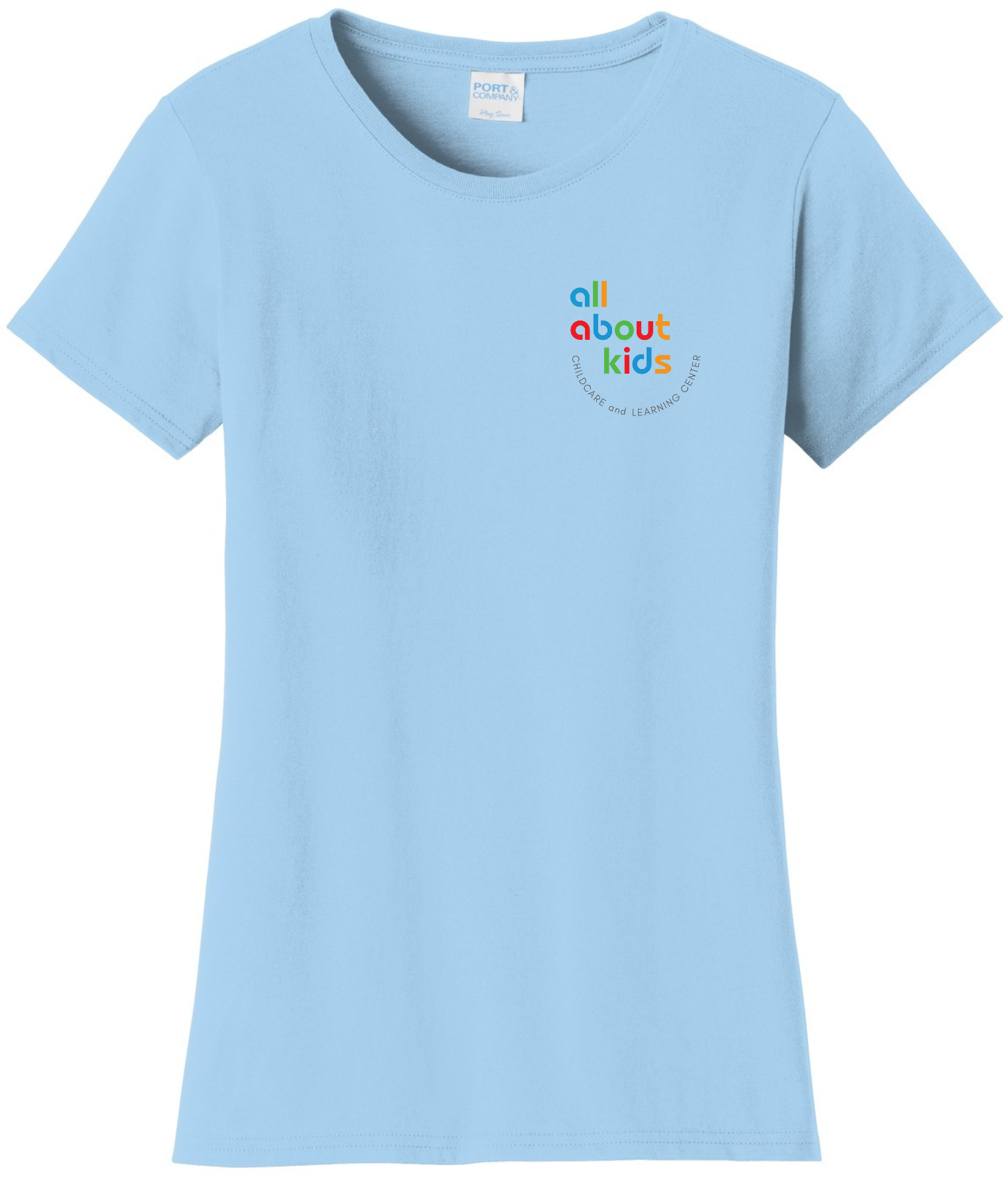 Port & Company® Ladies Fan Favorite™ Tee – LPC450 (Grey Left Chest Logo)