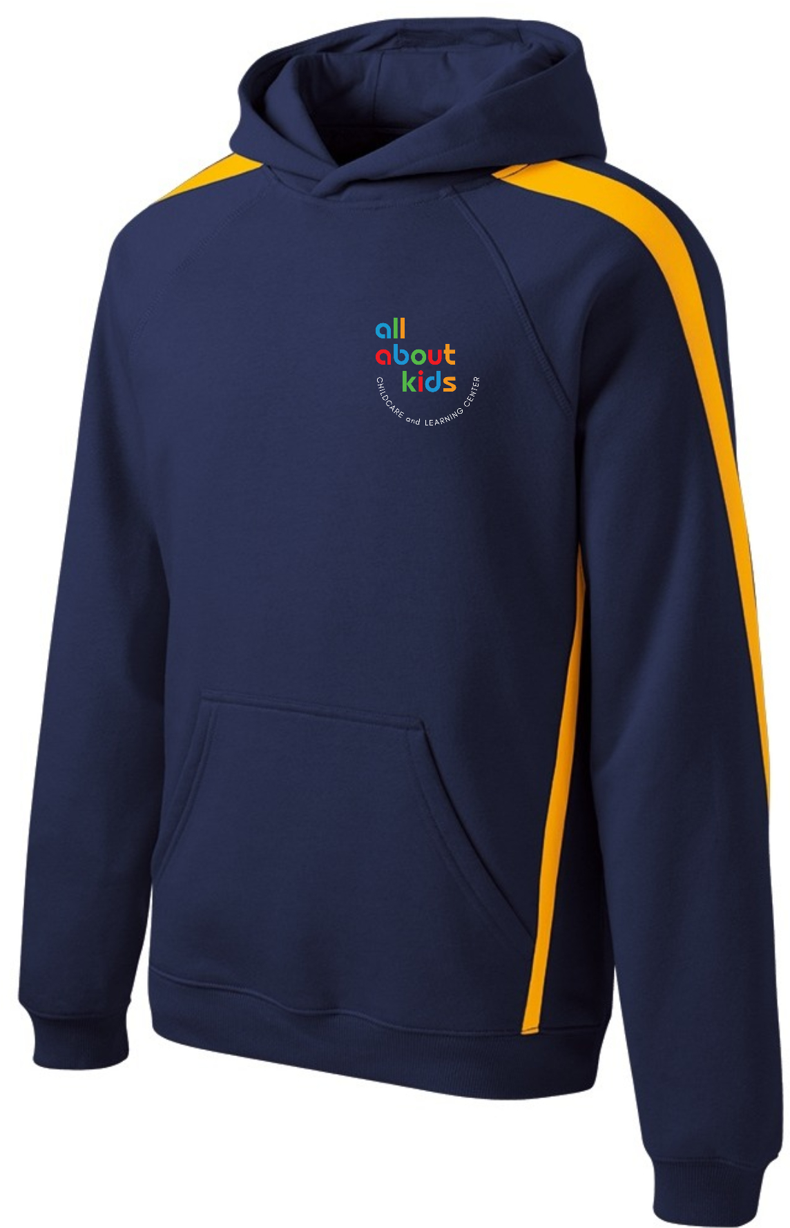 Sport-Tek® Sleeve Stripe Pullover Hooded Sweatshirt – ST265 (White Logo Left Chest)