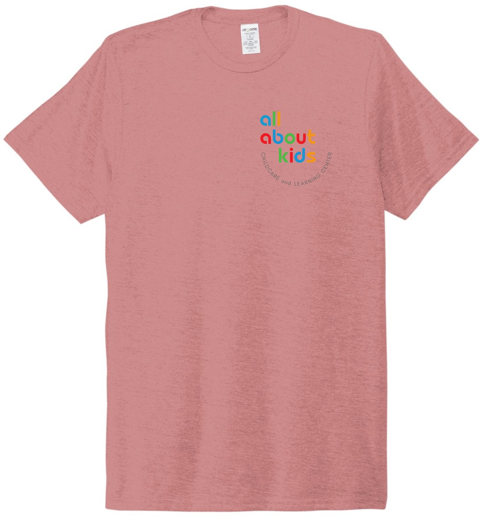 Allmade® Unisex Tri-Blend Tee – AL2004 (Grey Left Chest Logo)