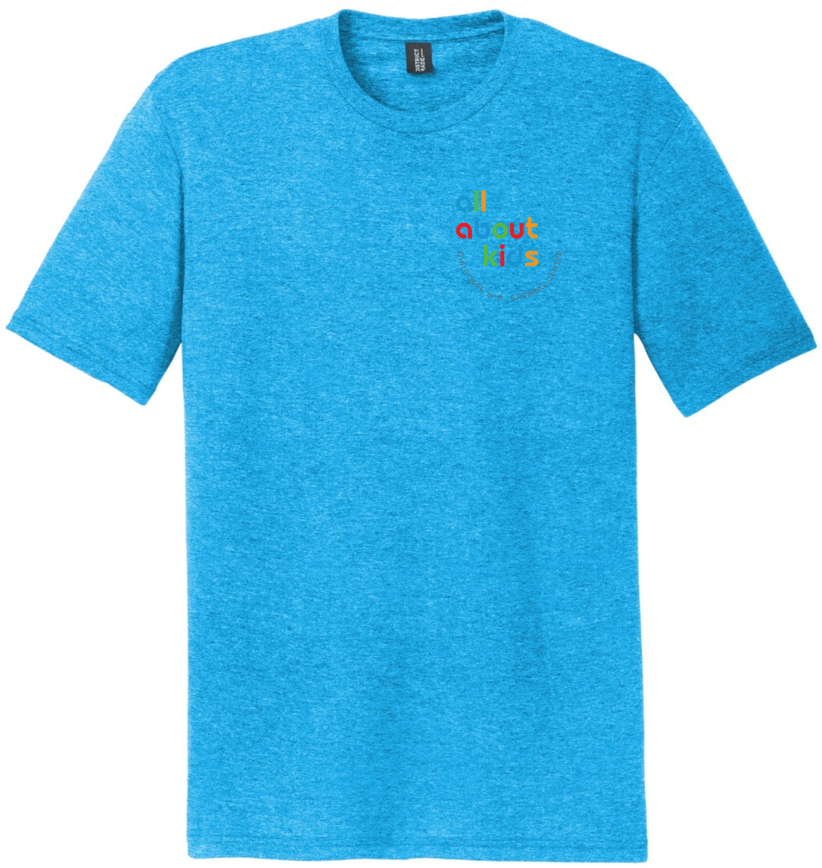 District ® Perfect Tri ® DTG Tee – DM130DTG (Grey Left Chest Logo)