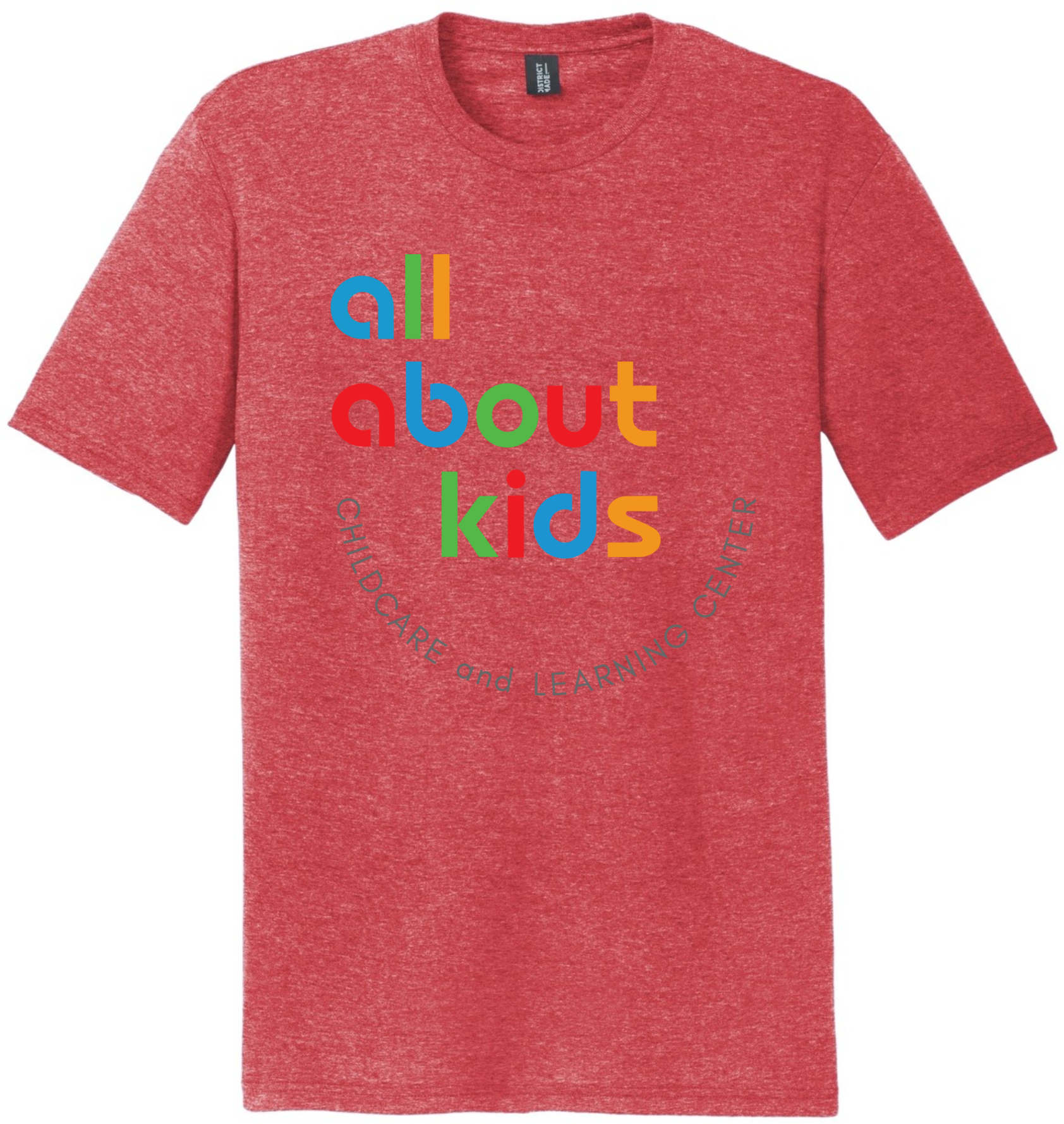 District ® Perfect Tri ® DTG Tee – DM130DTG (Grey Full Front Logo)