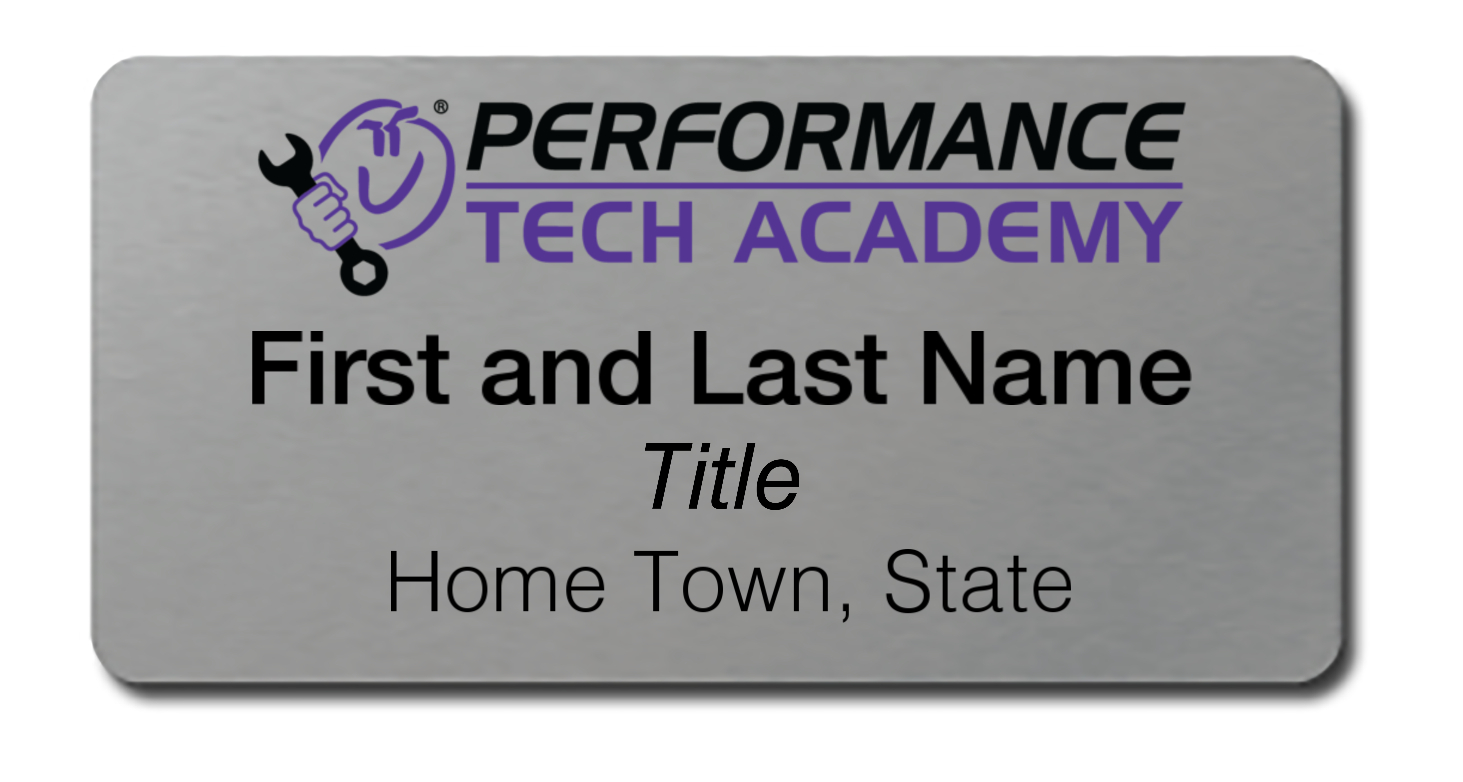 Performance Tech Academy – Name Tag
