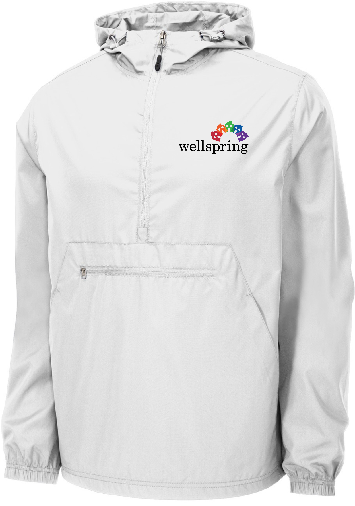 Sport-Tek® Packable Anorak - JST66 (Black Rainbow Logo)