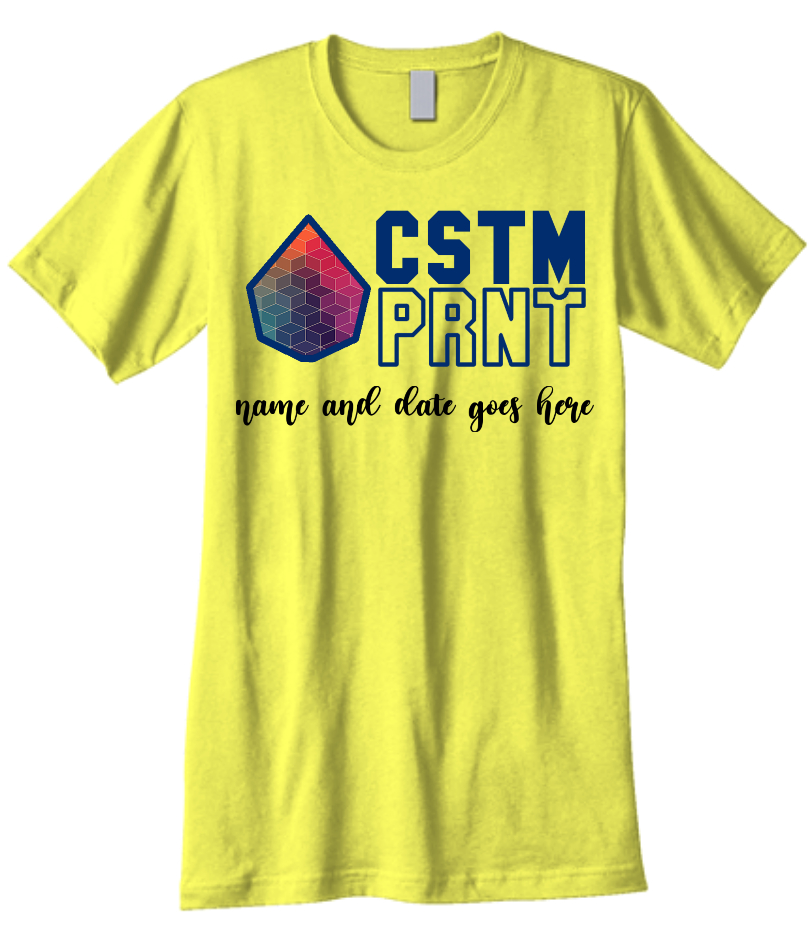 date and name tee