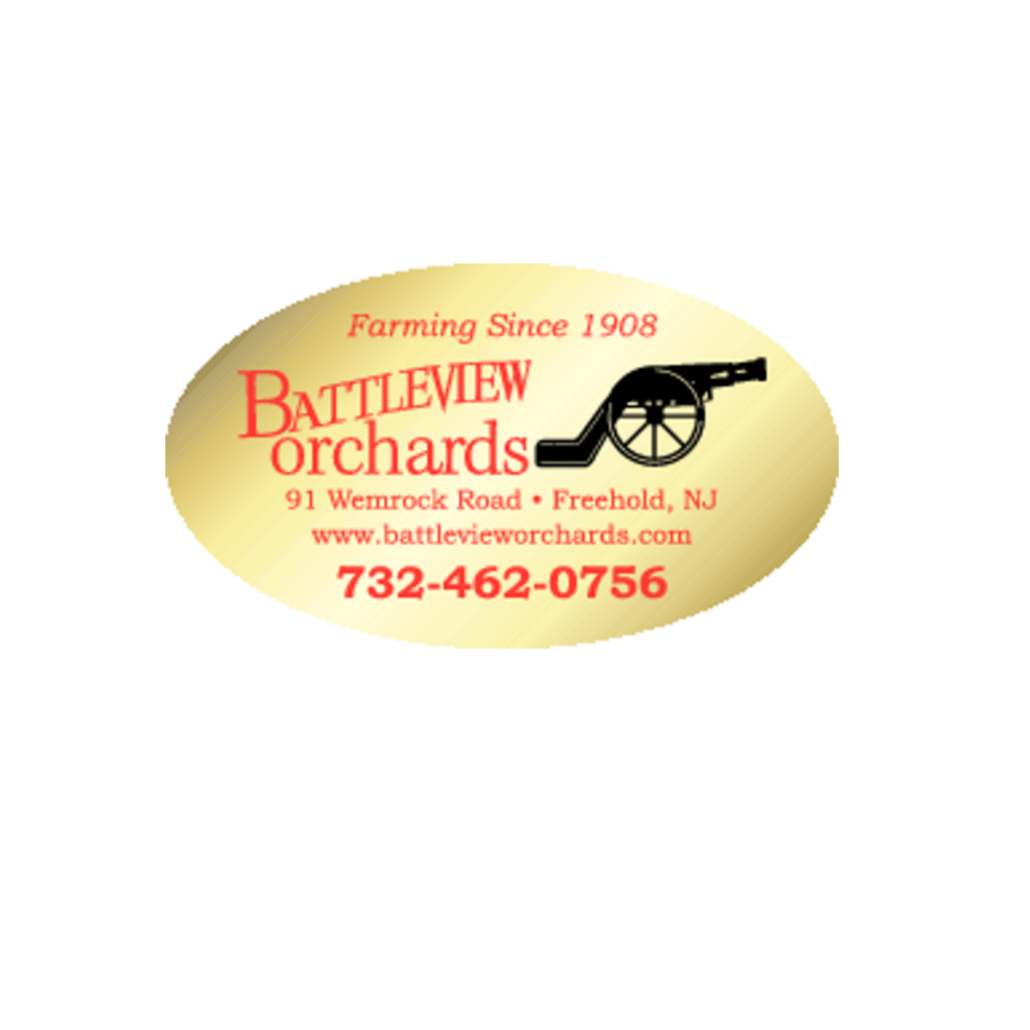 Battleview Orchards Oval Label