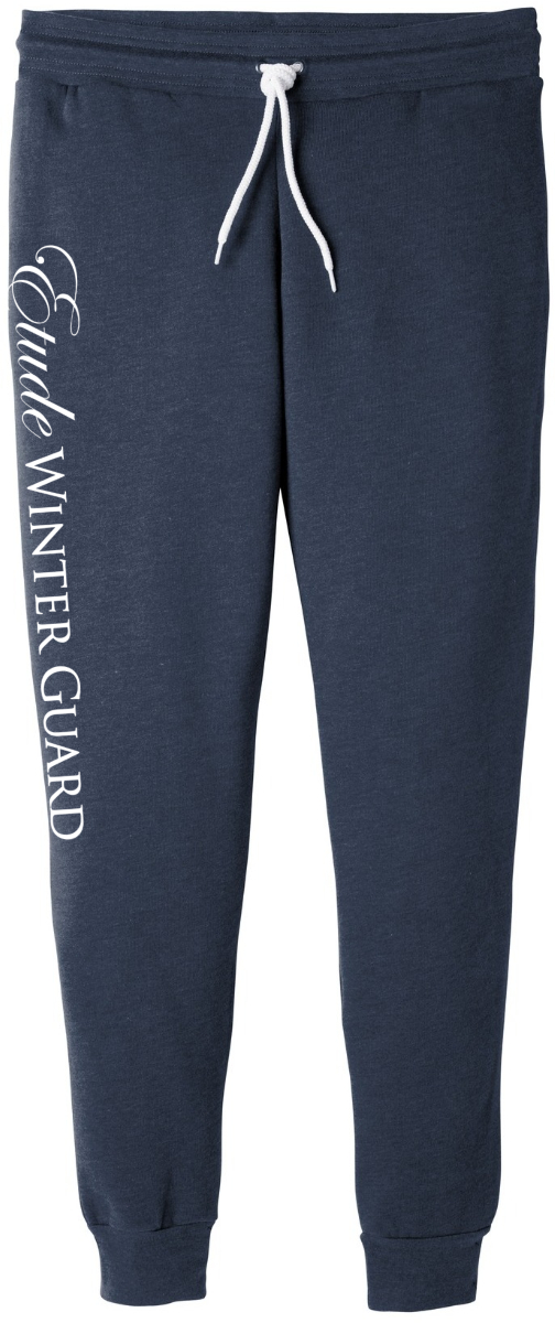 Bella+Canvas Unisex Jogger Sweatpants - Heather Navy