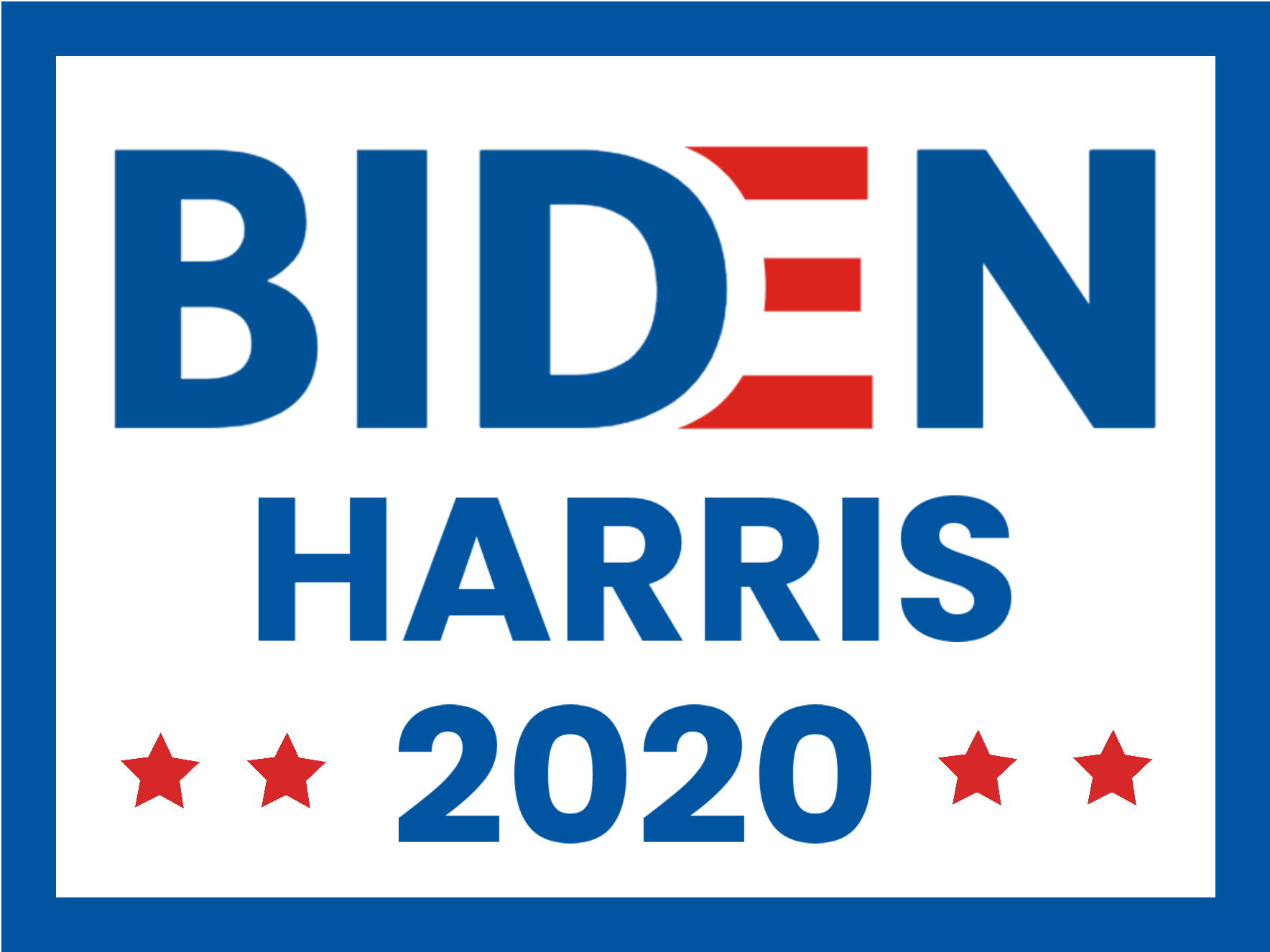 thumbnail interactive-video image 1 of Joe Biden 2020 Yard Sign – Political Democrat Road Sign With Stand, NEW 1 of 3