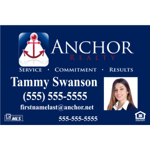 Real Estate Sign - 1 Agent with Photo