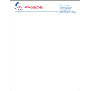 QRFP Special Services Letterhead