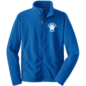 F217 royal adult fleece zip jacket