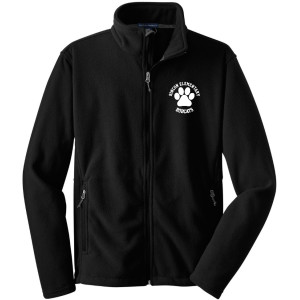 Y217 black youth zip fleece jacket