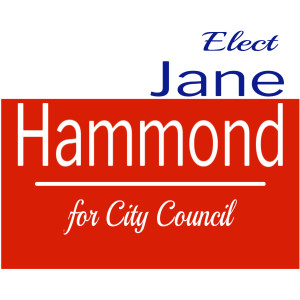 Yard Sign, Political – 16.75 x 19.75 – Tags: politics, elect, election, campaign, vote, candidate, city council