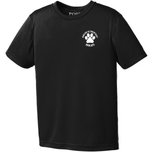 PC380Y Black youth dri-fit tee