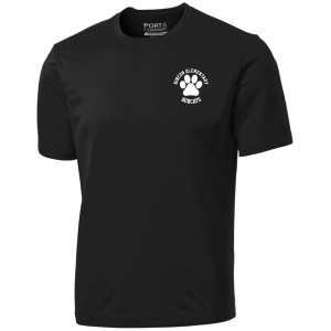 PC380 black adult dri-fit tee