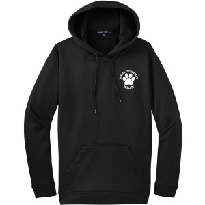 F244 adult black dri-fit hoodie