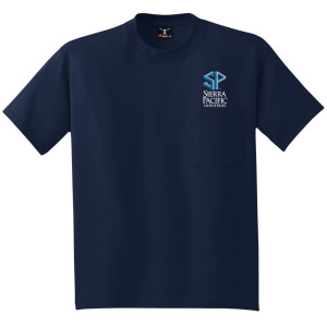 5190 - HANES ® BEEFY-T ® - 100% COTTON T-SHIRT WITH POCKET.