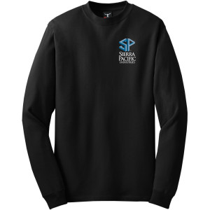 5186 - HANES ® BEEFY-T ® - 100% COTTON LONG SLEEVE T-SHIRT.