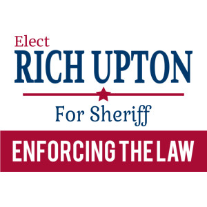 Poly Bag Sign, Political – 16 x 24 – Tags: politics, campaign, election, elect, sheriff, county sheriff, enforce, law