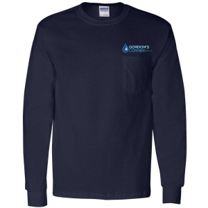 Long Sleeve Pocket Tee - Navy