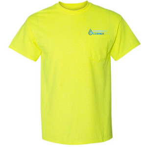 Pocket T-shirt - Safety Green