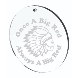 PHS Once A Big Red Acrylic Laser Engraved Ornament