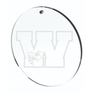 WHS Yellowjacket Laser Engraved Acrylic Ornament
