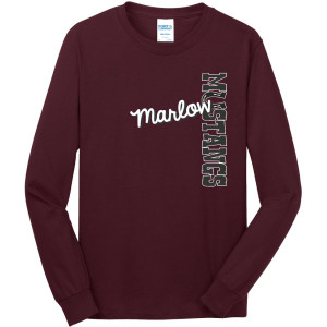 PC54LS Maroon Cotton Tee ADULT