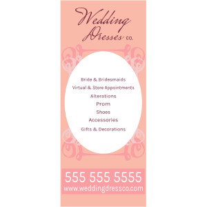 Retractable Banner, Business - Full Size - Tags: wedding, dress, wedding dresses, dresses, celebration, store, bride, company