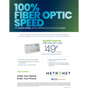 MetroNet DSA Promo Flyer