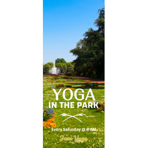 Retractable Banner, Event - Full Size - Tag: park, yoga, outside