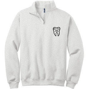 1/4 Zip Dental - Ash