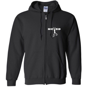 Full Zip Hairdresser - Black