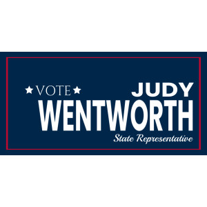 Yard Sign, Political – 12 x 24 – Tags: politics, election, campaign, campaigns, vote, state representative, state rep, state, representative