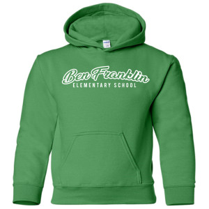 Ben Franklin Standard Youth Hoodie - WHITE